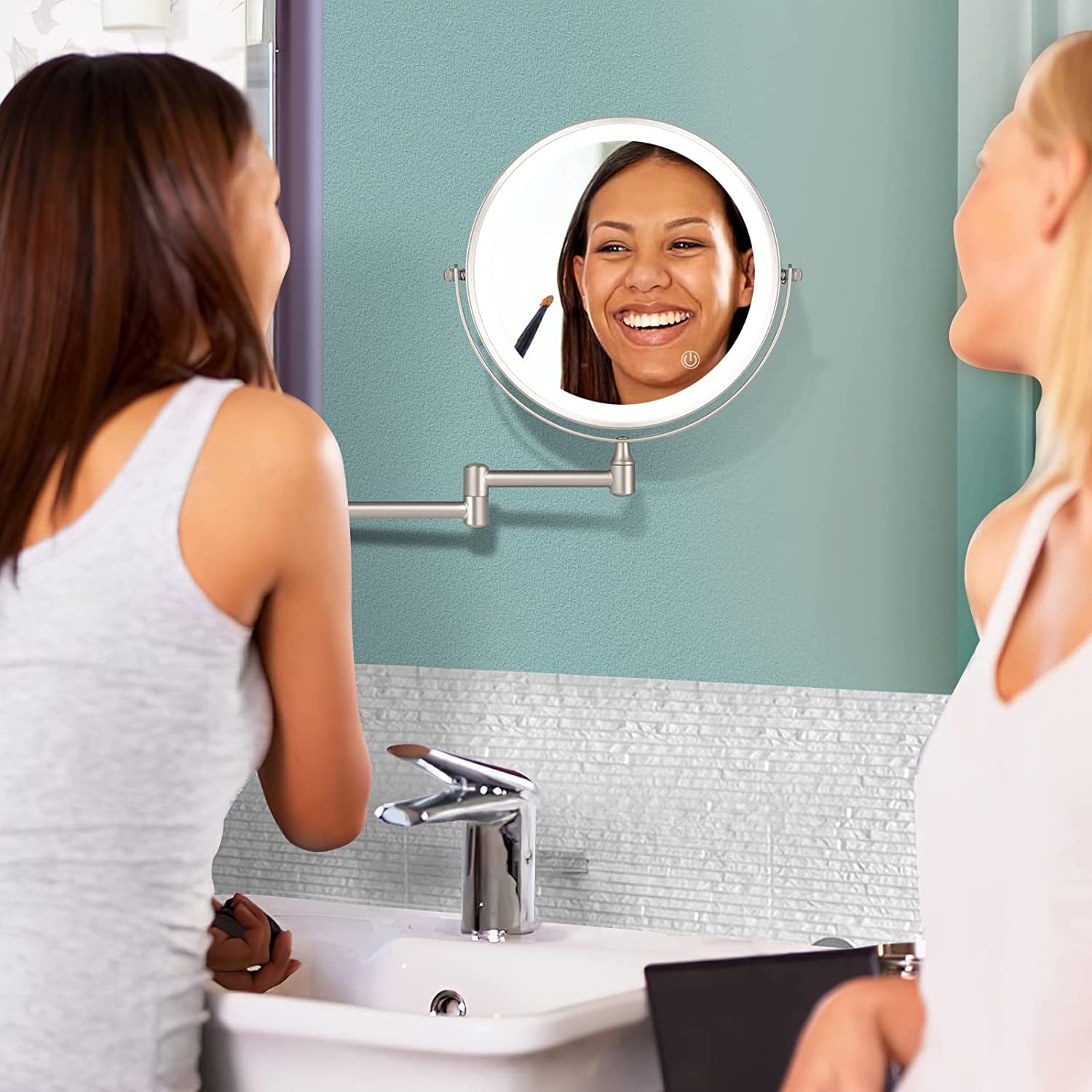 Wall Mounted 360 Vanity Mirror with LED Lights