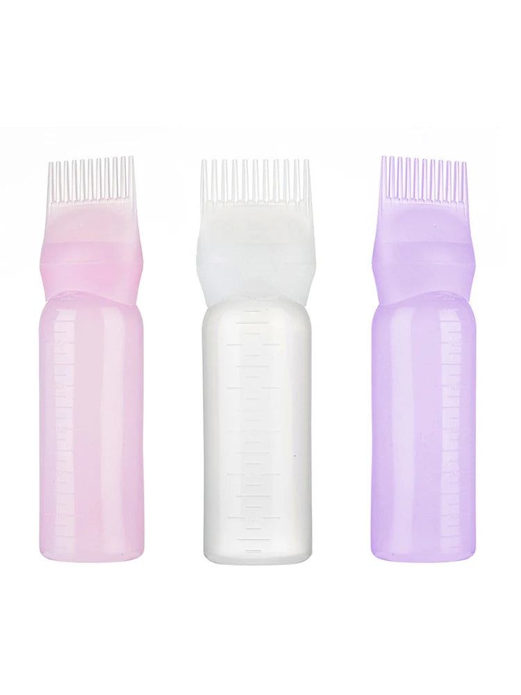 120ml Hair Dye Refillable Bottle Applicator Comb