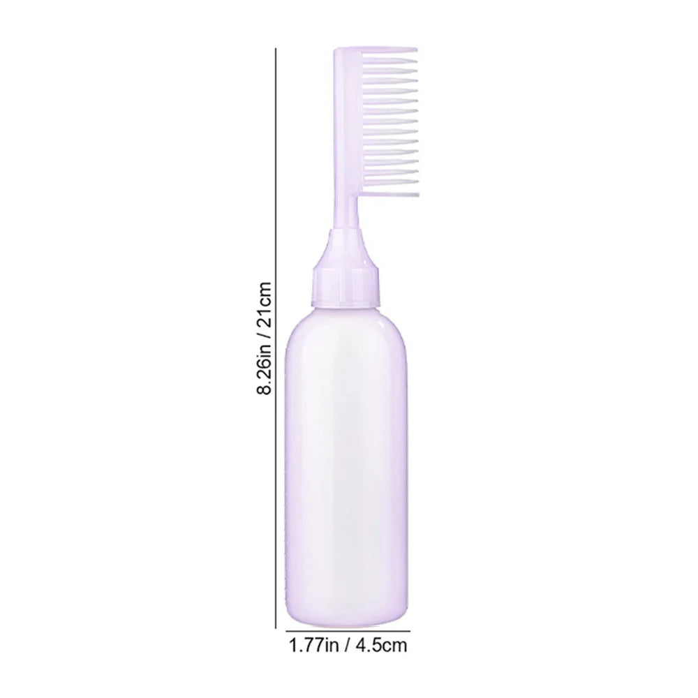 120ml Hair Dye Refillable Bottle Applicator Comb