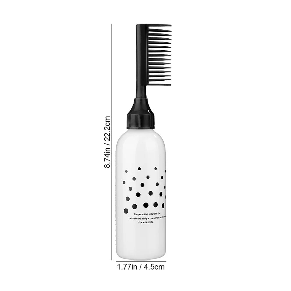 120ml Hair Dye Refillable Bottle Applicator Comb