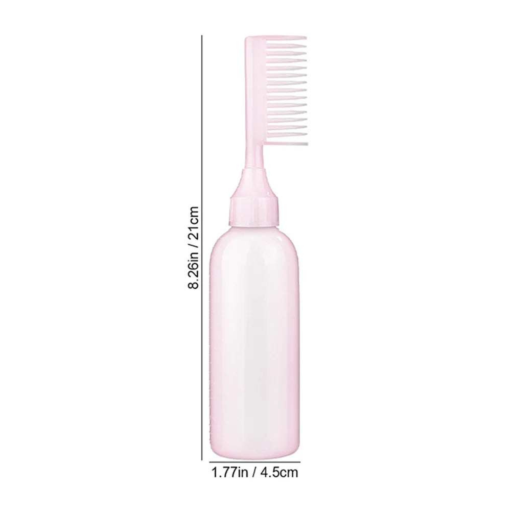 120ml Hair Dye Refillable Bottle Applicator Comb