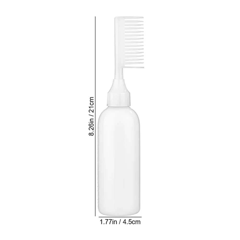 120ml Hair Dye Refillable Bottle Applicator Comb