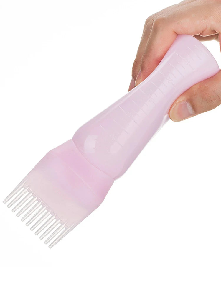 120ml Hair Dye Refillable Bottle Applicator Comb