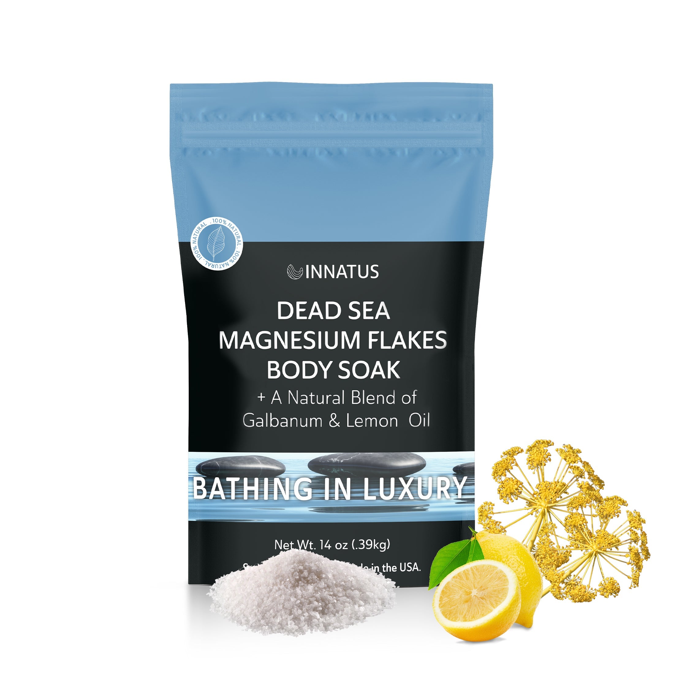 Luxury Dead Sea Spa Gift Set – Bath Salt, Magnesium Flakes, Magnesium