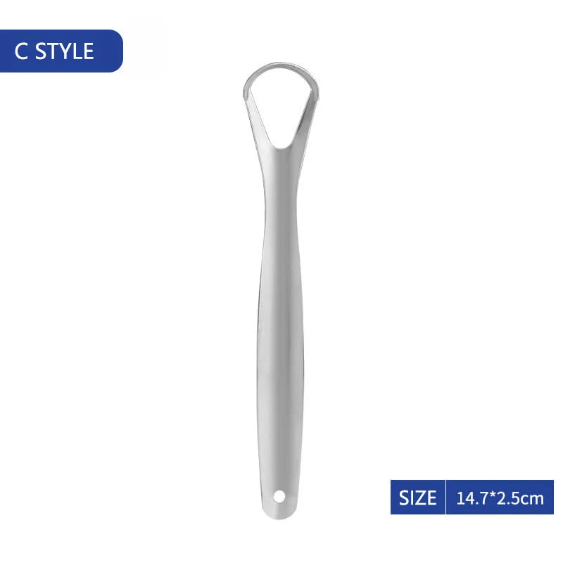 Stainless Steel Open Type Tongue Scraper