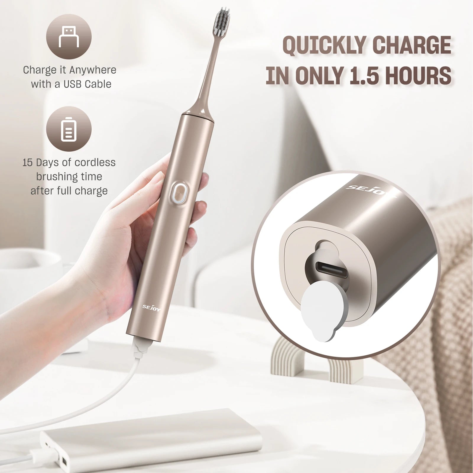 4 Models Sonic Electric Toothbrush Set